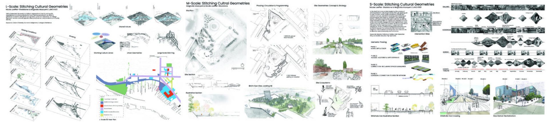 Student Work Stitching Cultural Geometries 1536x341